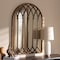 Baxton Studio Freja Antique Bronze Finished Arched Window Accent Wall Mirror 150-9053 - alternate 2